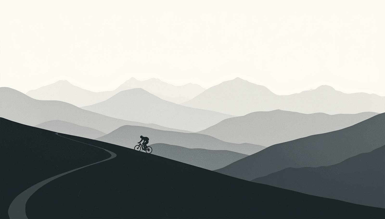 Chaîne de montagnes au lever du jour